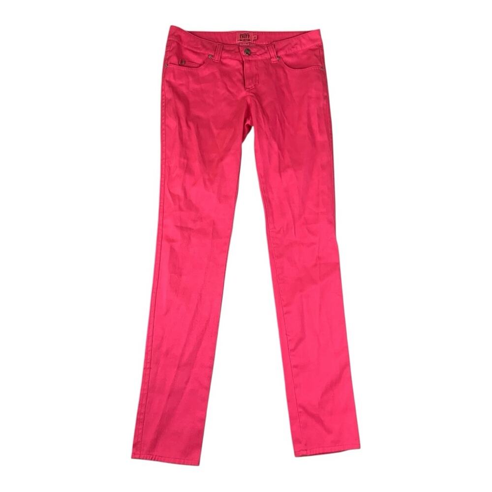 Tripp NYC size 5 hot pink skinny T jeans punk grunge denim rainbow goth